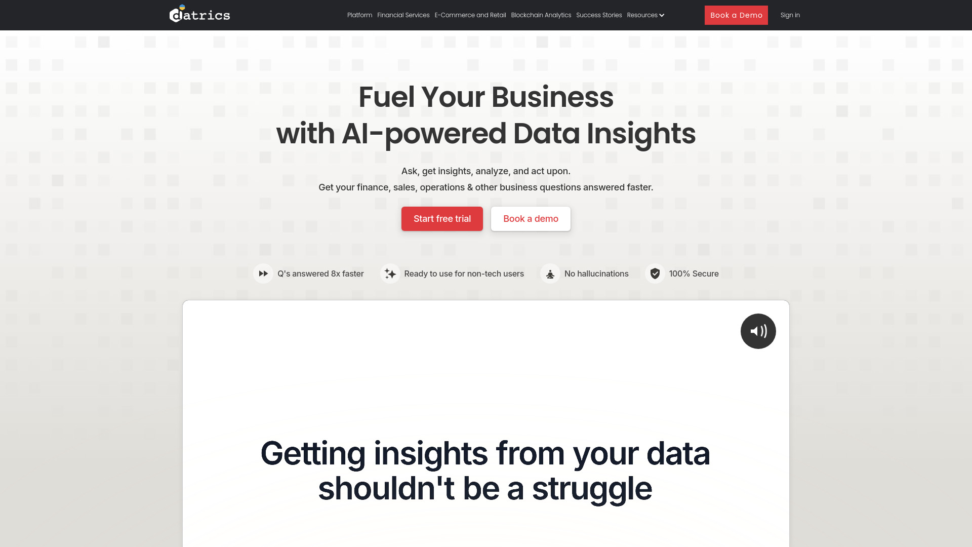 Datrics AI Analyst Builder