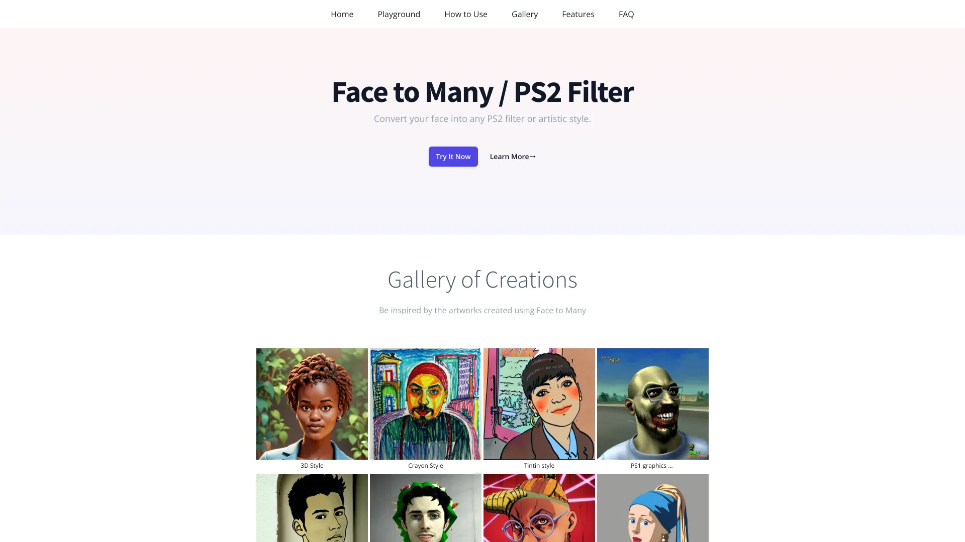 Face to Many(PS2Filters)