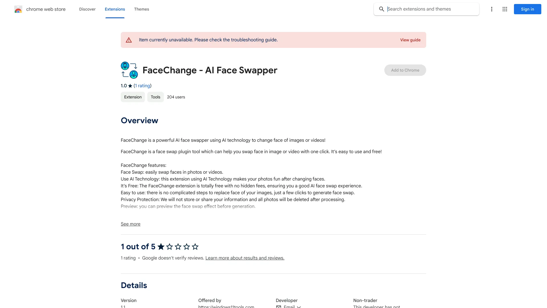 FaceChange - AI Face Swapper
