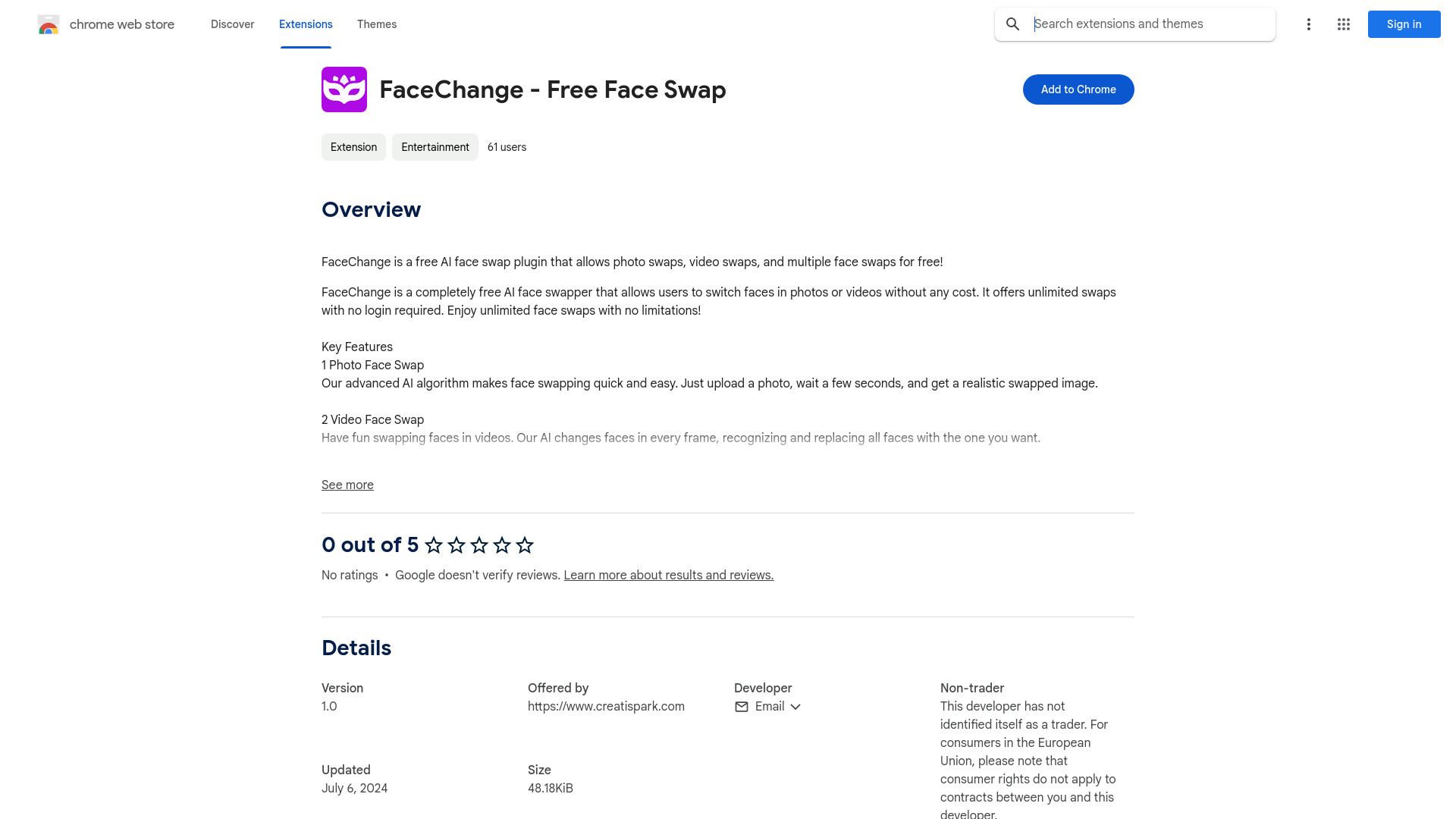FaceChange - Free Face Swap