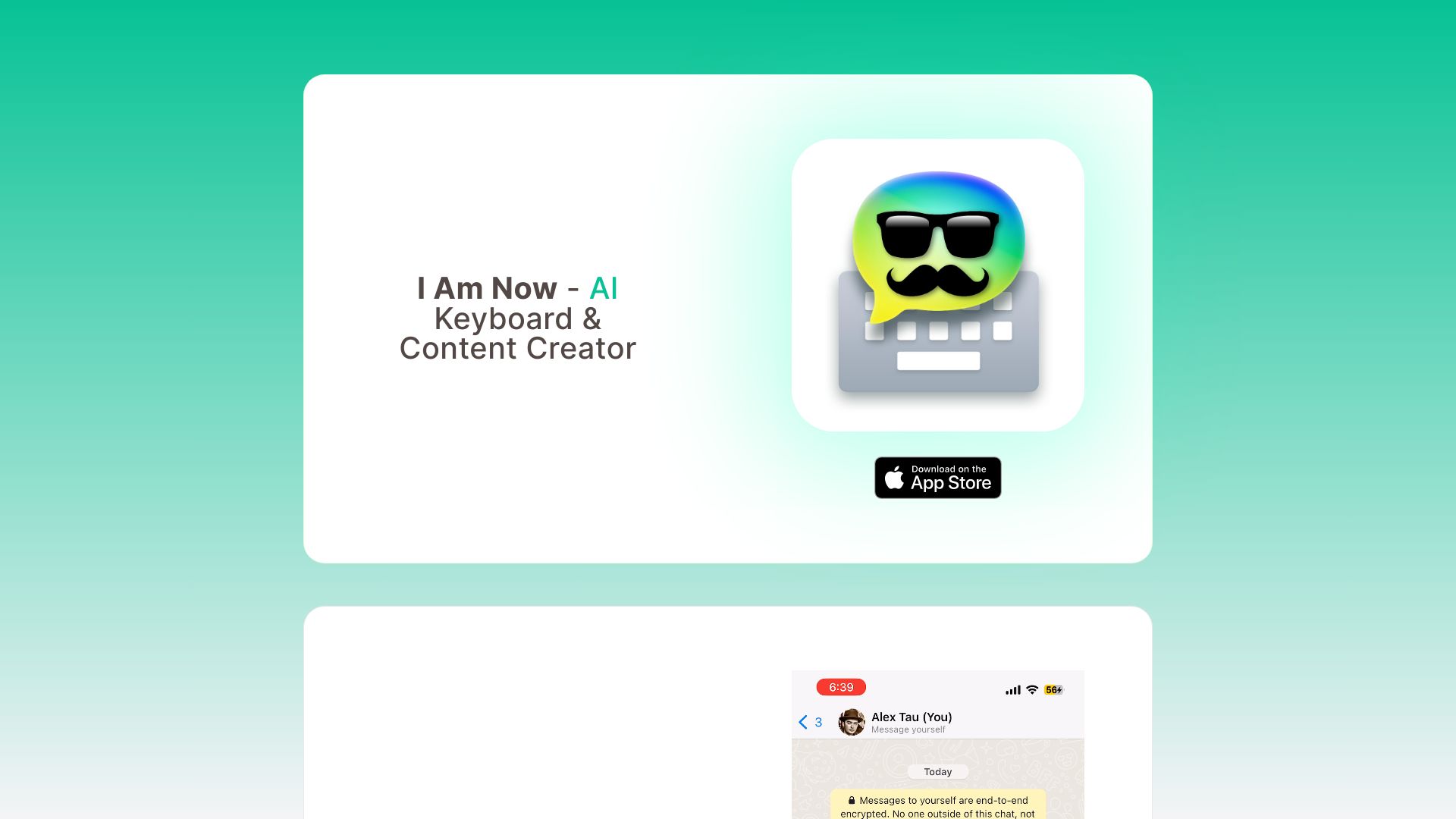 I Am Now - Keyboard Rephraser Logo