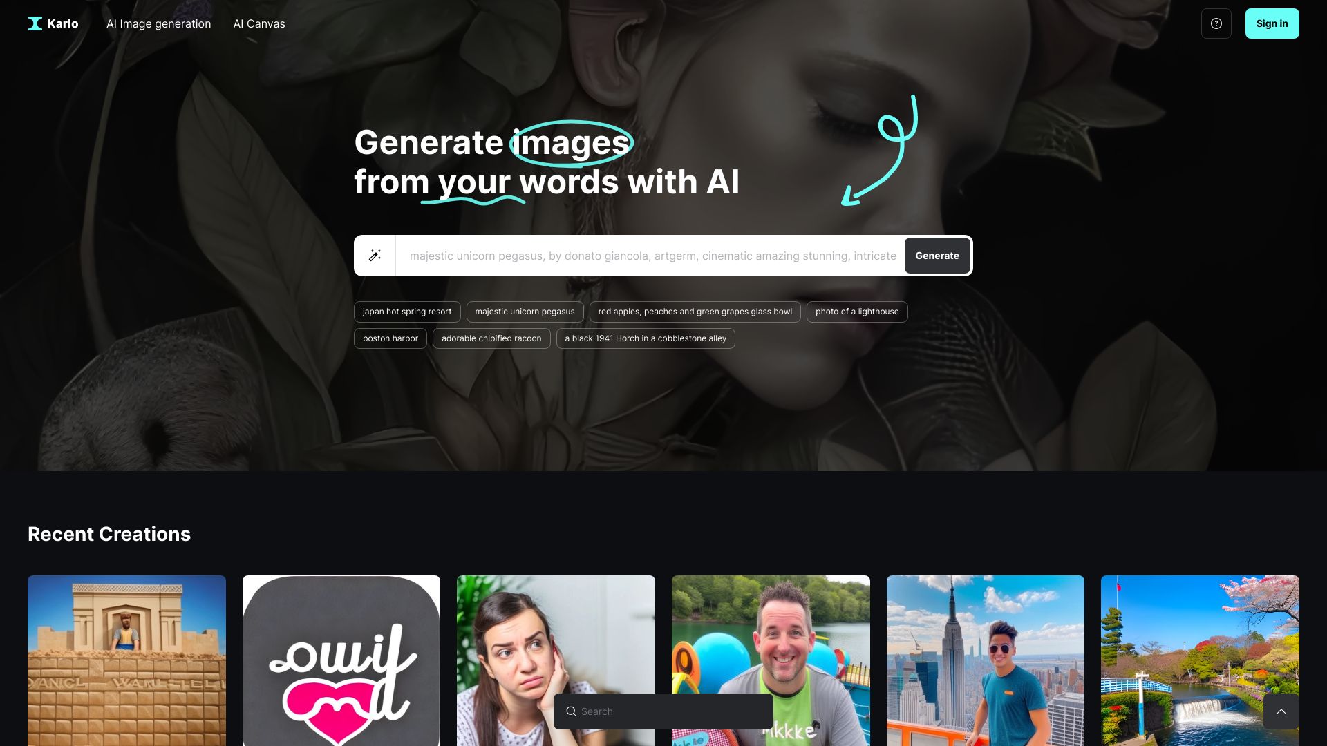 Karlo - AI Text-to-image generator