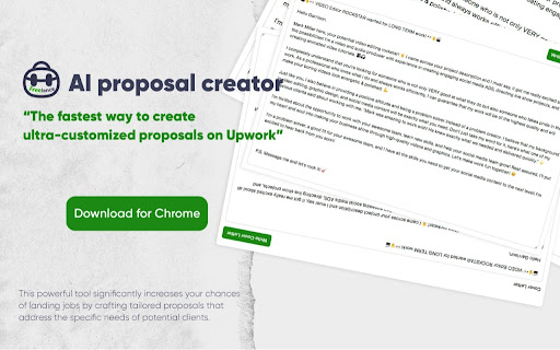 Proposals Generator for Upwork Users