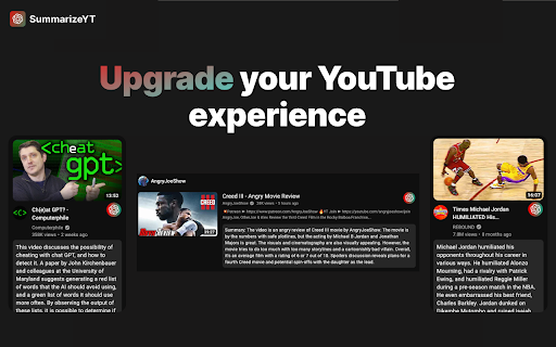 SummarizeYT - YouTube Summary with ChatGPT