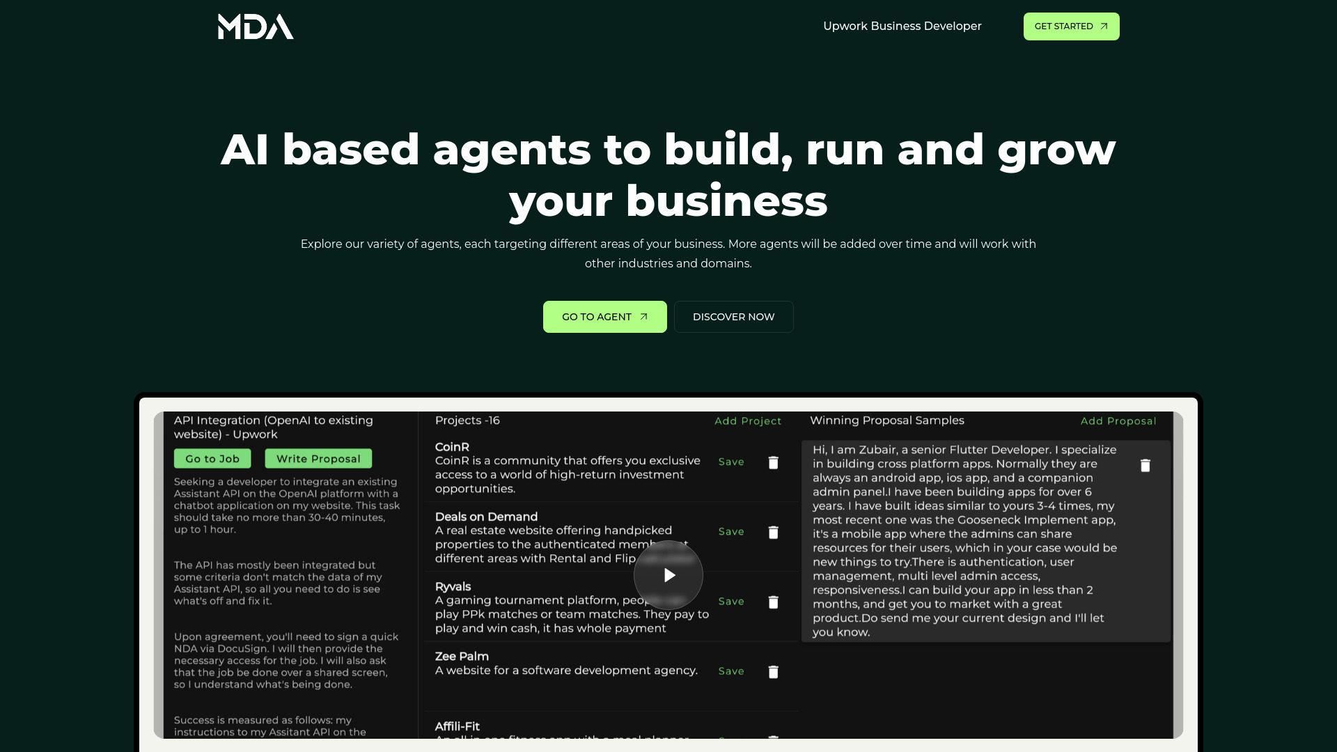 Upwork Business Developer | MyDevAgents